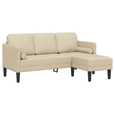Bankstel met kussen Crème Polyester