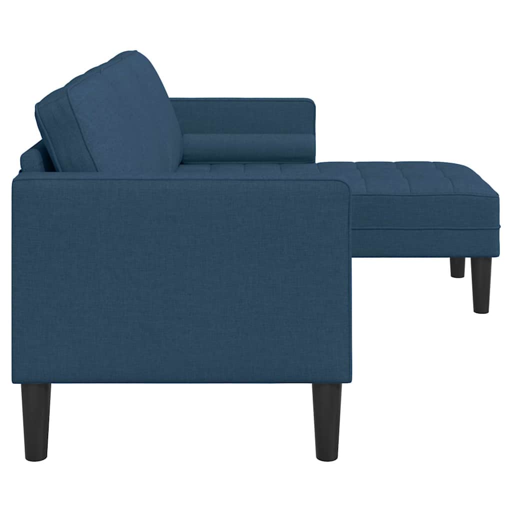 Bankstel met kussen Blauw Polyester