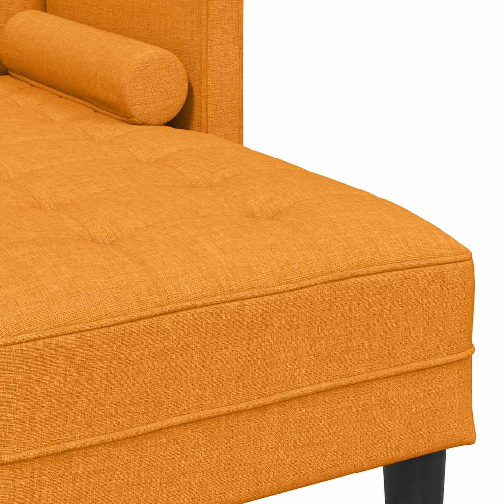 Bankstel met kussen Donkergeel Polyester