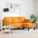 Bankstel met kussen Donkergeel Polyester
