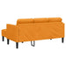 Bankstel met kussen Donkergeel Polyester