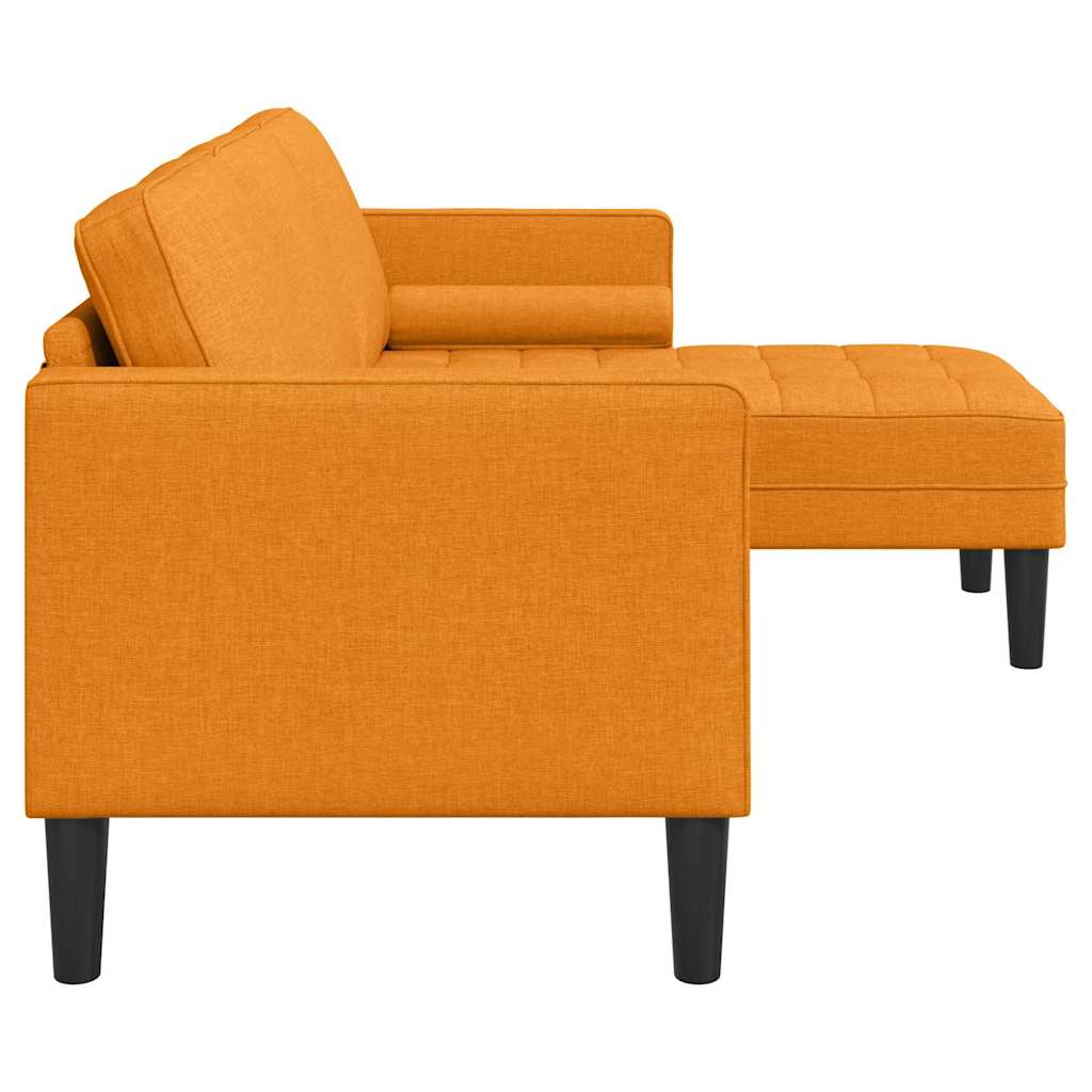 Bankstel met kussen Donkergeel Polyester