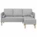 Bankstel Wolkengrijs 173 x 131 x 67 cm Polyester