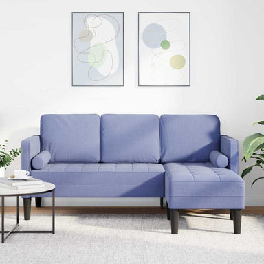 Bankstel met kussen Jeans Blauw Polyester
