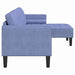 Bankstel met kussen Jeans Blauw Polyester