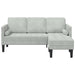Bankstel met kussen Lichtgrijs Polyester