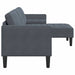 Bankstel met kussen Donkergrijs Polyester
