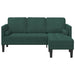 Bankstel met kussen Donkergroen Polyester