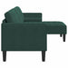Bankstel met kussen Donkergroen Polyester