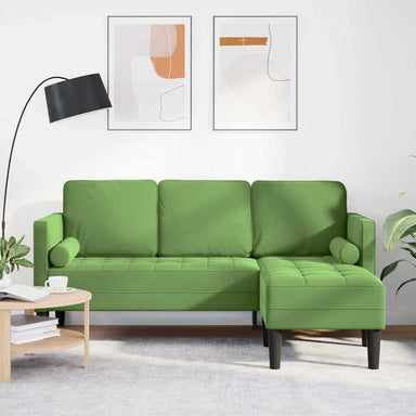 Bankstel met kussen Lichtgroen Polyester