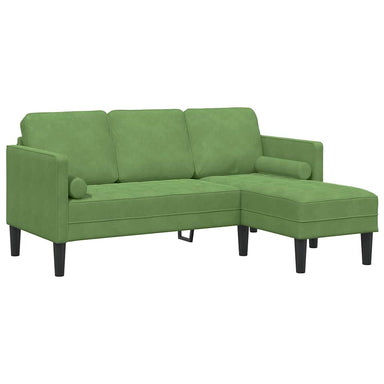 Bankstel met kussen Lichtgroen Polyester