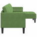 Bankstel met kussen Lichtgroen Polyester
