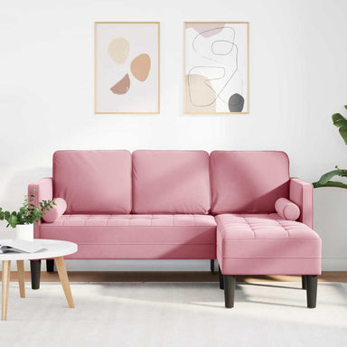 Bankstel met kussen Roze Polyester