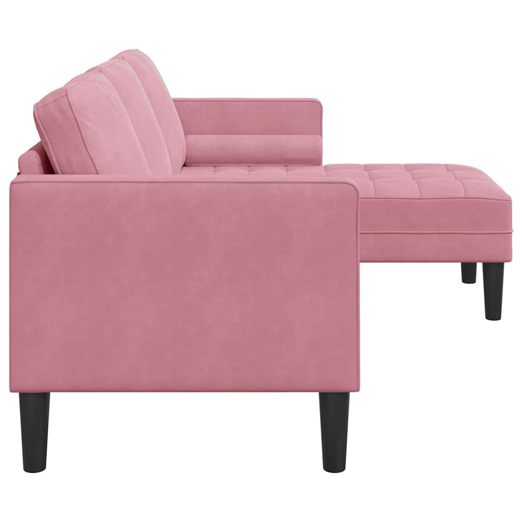Bankstel met kussen Roze Polyester