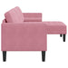Bankstel met kussen Roze Polyester