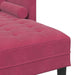Bankstel met kussen Wijnrood Polyester