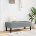 Bank met kussen Lichtgrijs 113 x 57 x 39 cm Stof