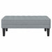 Bank met kussen Lichtgrijs 113 x 57 x 39 cm Stof