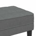 Bank met kussen Donkergrijs 113 x 57 x 39 cm Stof