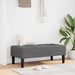 Bank met kussen Donkergrijs 113 x 57 x 39 cm Stof