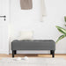Bank met kussen Donkergrijs 113 x 57 x 39 cm Stof