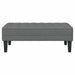 Bank met kussen Donkergrijs 113 x 57 x 39 cm Stof