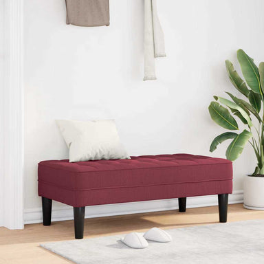 Bank met kussen Wijnrood 113 x 57 x 39 cm Stof