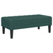 Bank met kussen Donkergroen 113 x 57 x 39 cm Stof