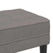 Bank met kussen Taupe 113 x 57 x 39 cm Stof