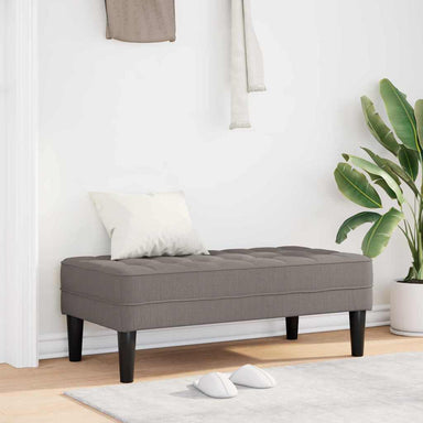 Bank met kussen Taupe 113 x 57 x 39 cm Stof