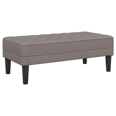 Bank met kussen Taupe 113 x 57 x 39 cm Stof