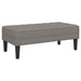 Bank met kussen Taupe 113 x 57 x 39 cm Stof
