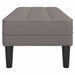 Bank met kussen Taupe 113 x 57 x 39 cm Stof