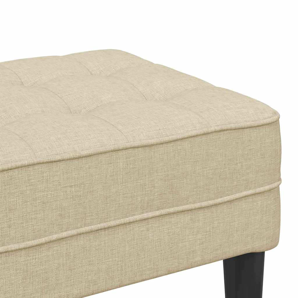 Bank met kussen Crème 113 x 57 x 39 cm Stof