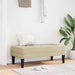 Bank met kussen Crème 113 x 57 x 39 cm Stof