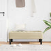Bank met kussen Crème 113 x 57 x 39 cm Stof
