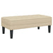 Bank met kussen Crème 113 x 57 x 39 cm Stof