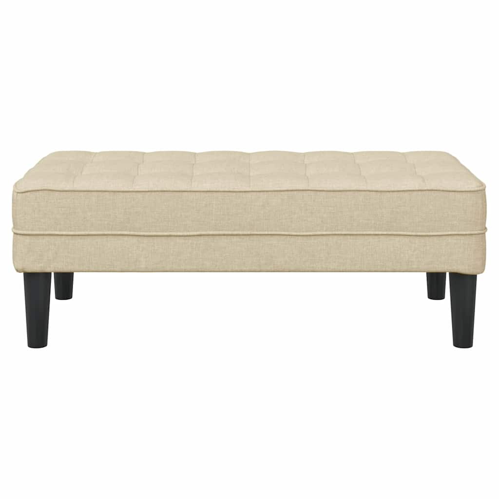 Bank met kussen Crème 113 x 57 x 39 cm Stof
