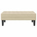 Bank met kussen Crème 113 x 57 x 39 cm Stof