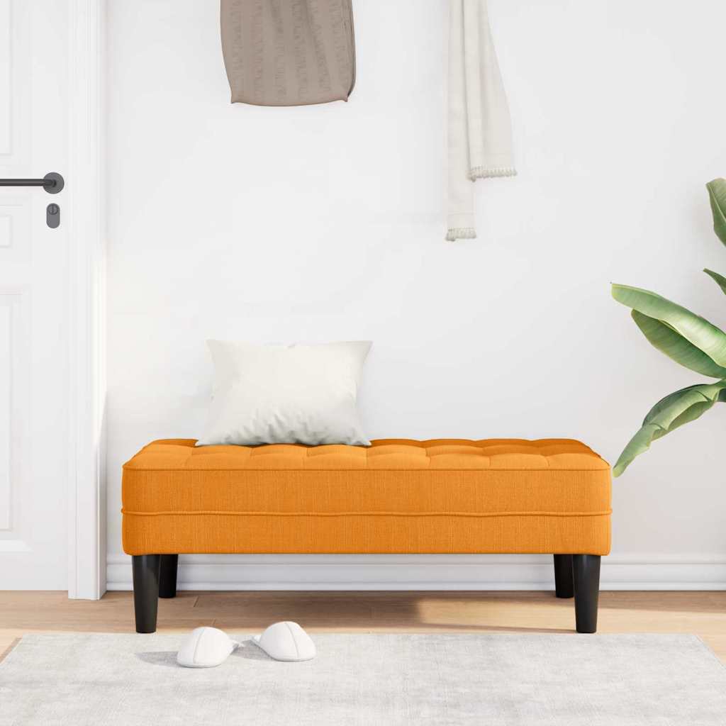 Bank met kussen Donkergeel 113 x 57 x 39 cm Stof