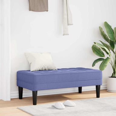 Bank met kussen Jeans Blauw 113 x 57 x 39 cm Stof