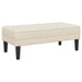 Bank met kussen Linnen 113 x 57 x 39 cm Stof