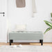 Bank met kussen Lichtgrijs 113 x 57 x 39 cm Fluweel