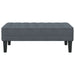 Bank met kussen Donkergrijs 113 x 57 x 39 cm Fluweel
