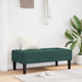 Bank met kussen Donkergroen 113 x 57 x 39 cm Fluweel