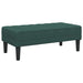 Bank met kussen Donkergroen 113 x 57 x 39 cm Fluweel
