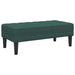 Bank met kussen Donkergroen 113 x 57 x 39 cm Fluweel