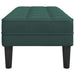 Bank met kussen Donkergroen 113 x 57 x 39 cm Fluweel