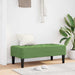 Bank met kussen Lichtgroen 113 x 57 x 39 cm Fluweel