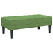 Bank met kussen Lichtgroen 113 x 57 x 39 cm Fluweel